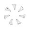 Grid Wheels Fits GD01 Series 18 x 9 Size Rims Chrome Plated Plastic Set Of 7 Equips One Wheel With Screws 1189CHINR - alternate 1
